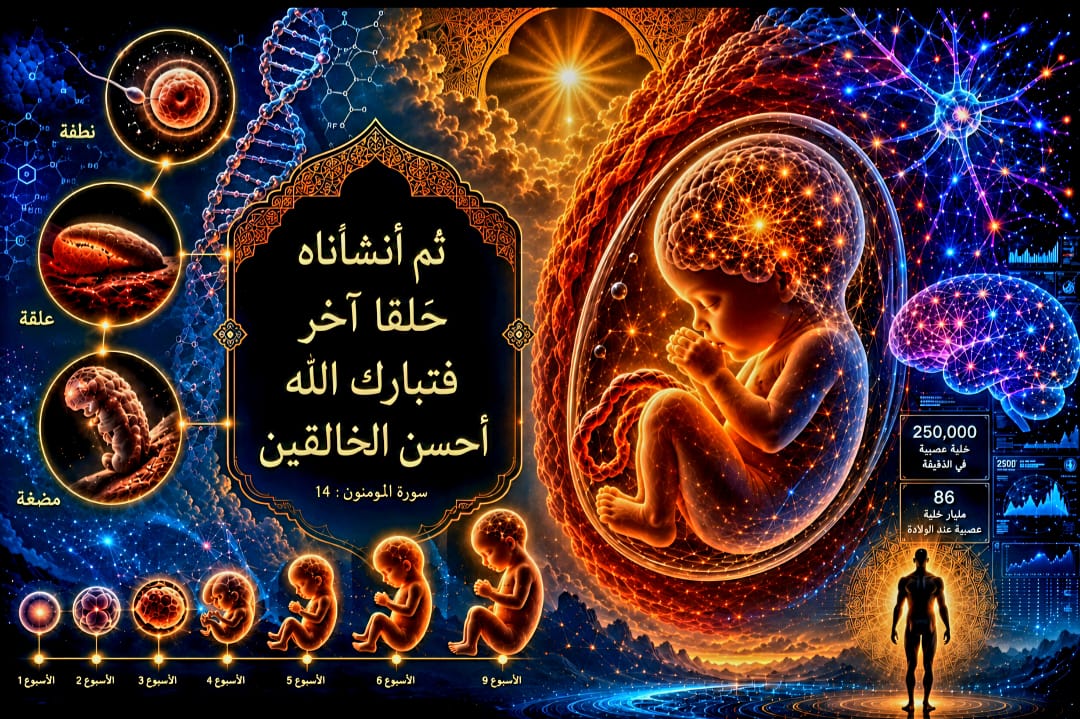 المنظومة السيبرانية للشبكات العصبية الجنينية: تجليات السبق القرآني في عصر الأنظمة الرقمية