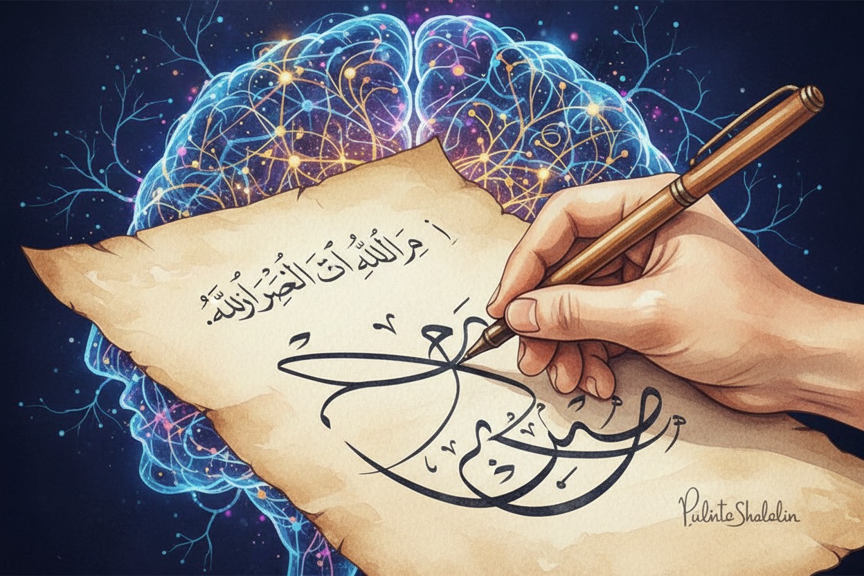 الهندسة الديداكتيكية للتعلم بالقلم ونشر المعرفة: دراسة سيكو-تربوية في السبق العلمي للمرجعية الإسلامية وتحديات التشتت الرقمي المعاصر