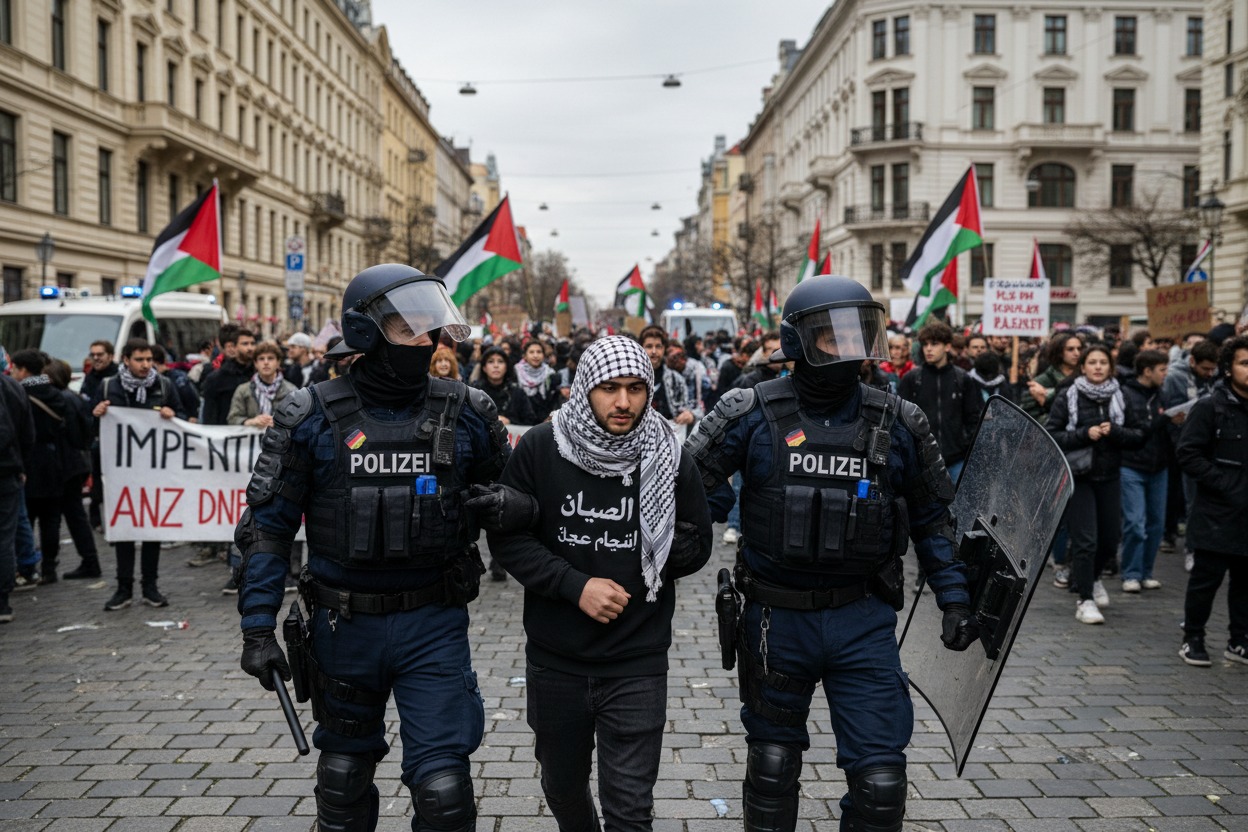 توتر في برلين.. الشرطة الألمانية تفض اعتصاماً مؤيداً لفلسطين واعتقالات وسط تبادل للاتهامات