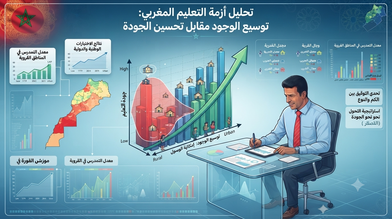 التعليم المغربي بين إصلاح الولوج وإصلاح الأثرتشخيص وطني ودولي وآفاق إعادة بناء المدرسة والثقة